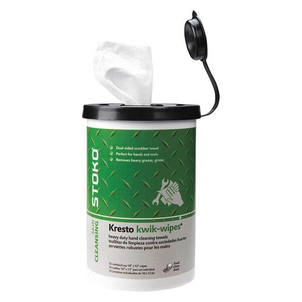 Stockhausen KKW70W Kresto Kwik Wipes - 70 Count; 6 per Case SHN-KKW70W - main